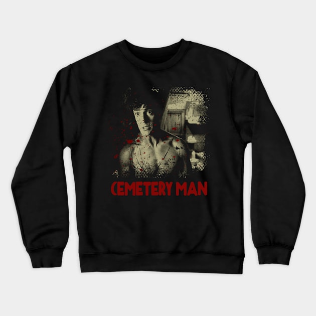 Man Film Gift For Boys Girls Crewneck Sweatshirt by Crazy Frog GREEN